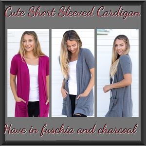 Short Sleeved Boyfriend Cardigan